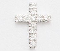 Cross Diamond & 18kt White Gold Charm