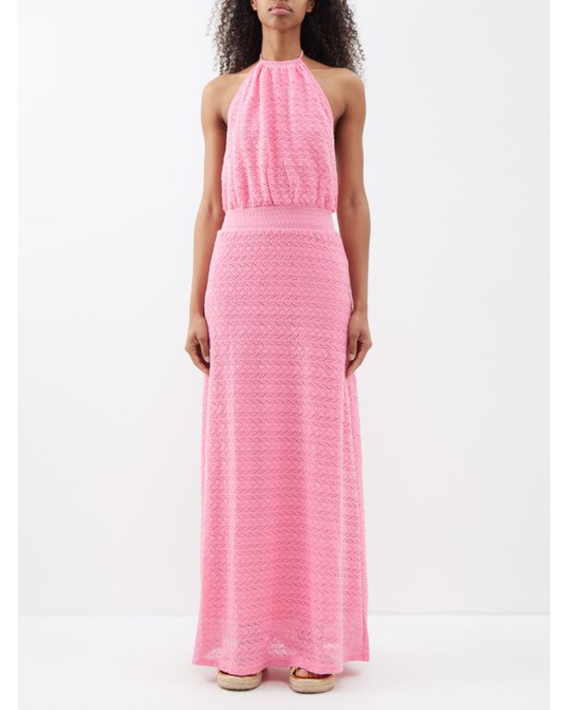 Melissa Odabash Damen Maeve Halterneck Maxi Dress