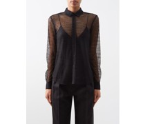 Gaia Geometric-lace Shirt