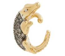 Alligator Diamond & 18kt Gold Single Ear Cuff