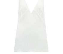 Bust-cup Silk Crepe De Chine Cami Top
