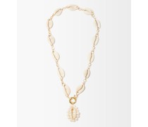 Gaia Pearl, Shell & Gold-plated Necklace