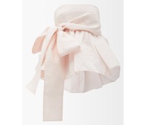 James Bow-waist Matelassé Top