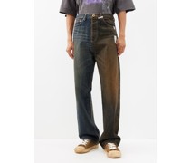 Two-tone Wide-leg Jeans