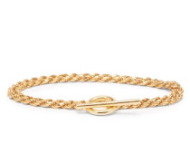 Rope Double-chain Recycled Gold-vermeil Bracelet
