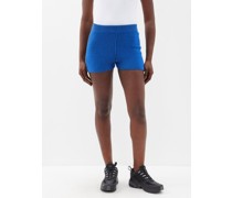 Nirvana Speechless Ribbed Organic-cotton Shorts