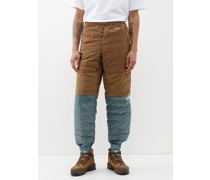 Panelled Shell And Quilted Down Trousers