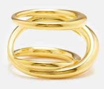 Triplet 18kt Gold Vermeil Ring