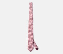 Square-print Silk Tie