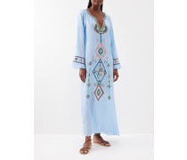 India Hand-embroidered Silk Kaftan
