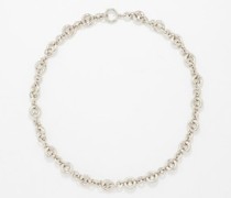 Isola Platinum-plated Box-chain Necklace