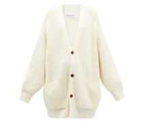Chunky Rib Knit Responsible Merino Wool Cardigan