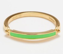 Lenox Enamel & 18kt Gold Ring