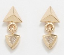 Diamond & 14kt Gold Single Earring