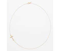 Cross Diamond & 14kt Gold Necklace