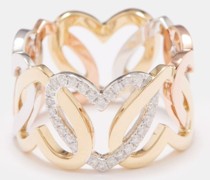 Heart Diamond & 9kt Gold Ring