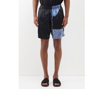 Marius Print Silk-satin Shorts