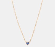 Heirloom Heart Sapphire & 14kt Gold Necklace