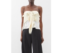 Bonnie Ruffled Crepe Camisole Top