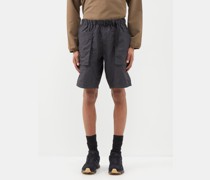 Belted Ripstop Cargo Shorts