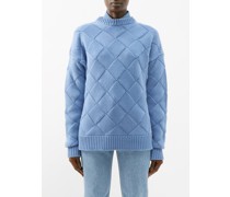 The Clara Woven Wool-blend Sweater