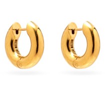 Almost Recycled Gold-vermeil Hoop Earrings
