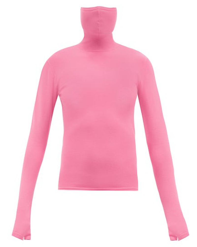 Balenciaga Damen Mask Modal-blend Stretch-jersey Top