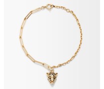 Leopard Diamond Spinel & 18kt Gold Bracelet