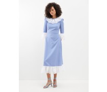 The Dorothy Gingham-cotton Midi Dress