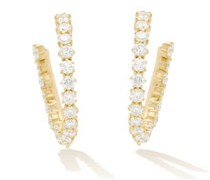 Catherine Diamond & 18kt Gold Hoop Earrings