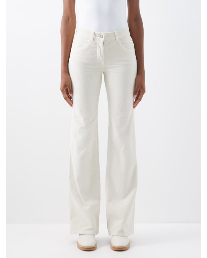 Nili Lotan Damen Celia Bootcut Cotton-blend Corduroy Trousers