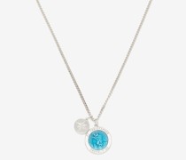 St Christopher Enamel & Sterling-silver Necklace