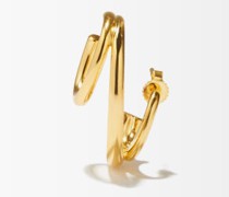 Triplet 18kt Gold-plated Single Earring