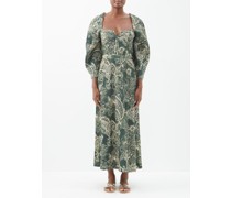 Violeta Paisley-print Organic Cotton-blend Dress