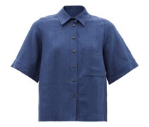 Virginia Linen-voile Short-sleeved Shirt