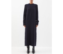 Raglan-sleeve Responsible-cashmere Dress