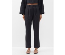 Dita Cropped Tencel-blend Trousers