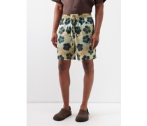Travel Cotton-silk Blend Shorts