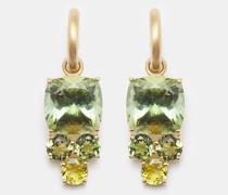 Gemmy Gem Tourmaline & 18kt Gold Earrings