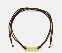 Diamond, Enamel & Sterling-silver Necklace