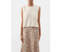 Julie Cotton-blend Sweater Vest