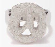 Peace Sign Sterling Silver Ring