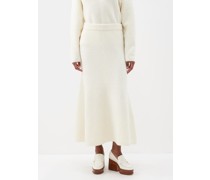 Marta Wool-blend Midi Skirt