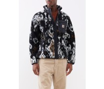Prentis Geometric-jacquard Zipped Fleece Jacket