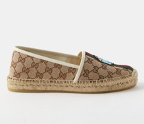X Pikarar Appliqué Gg-supreme Canvas Espadrilles