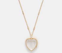 Amate Diamond & 14kt Gold Necklace