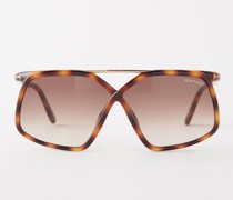 Meryl Oversized Round Injection Sunglasses