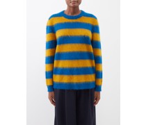 Striped Mohair-blend Sweater
