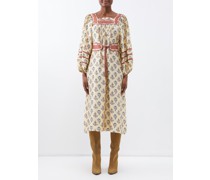 Norah Floral-print Silk Midi Dress