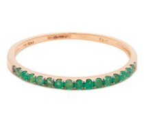 Emerald & 18kt Rose-gold Ring
